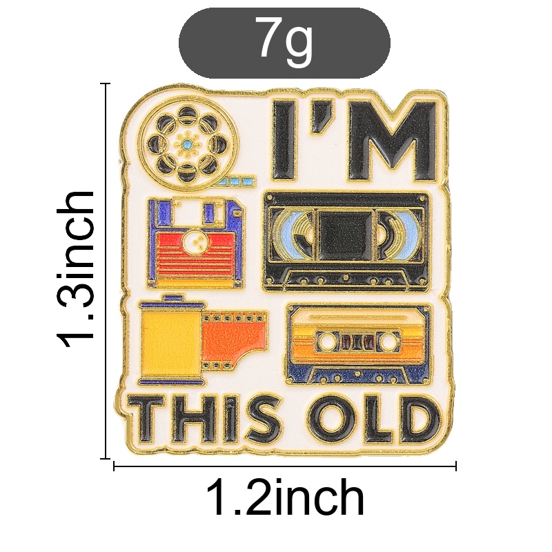 I'm This Old Badge Cartoon Ret - Reel Bag ulasan dan harga