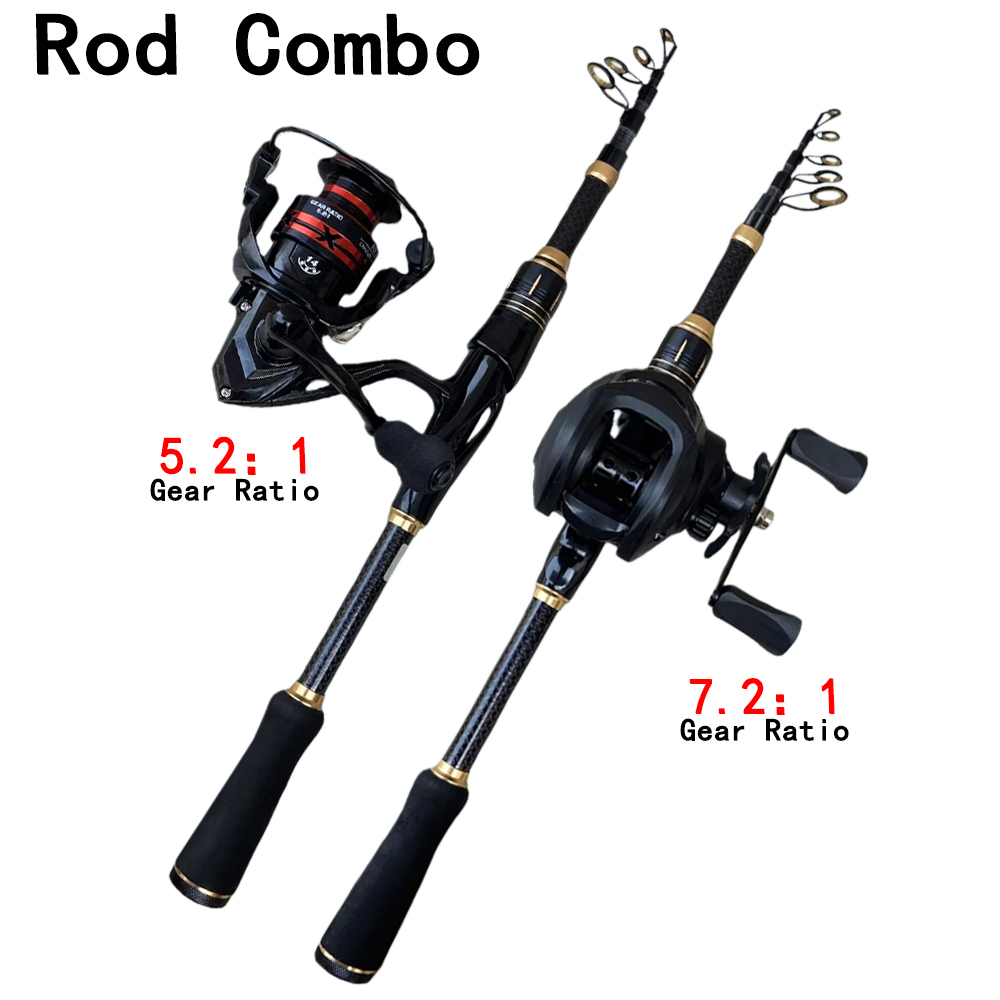 Telescopic Baitcasting Fishing - Spincast Reel ulasan dan harga